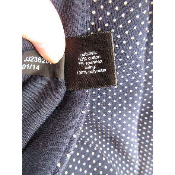 The Limited Jacket Small Blazer Coat Polka Dots Career 1 Button NEW - Picture 9 of 12